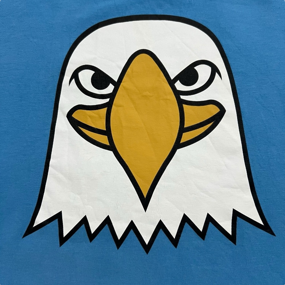 DYR Cph by Danefae Blue Bald Eagle Graphic T-Shirt - Picture 2 of 4